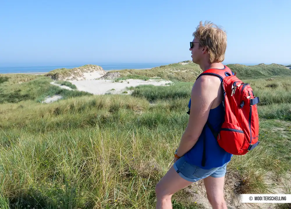 Genieten van het uitzicht op Terschelling