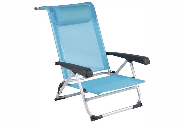 Lichtgewicht Strandstoel voor op het strand 